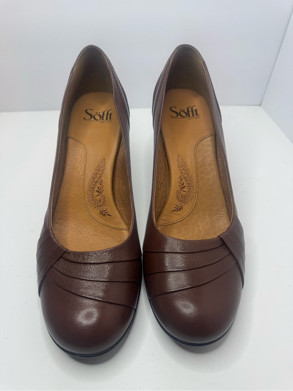 Sofft Women's Brown Leather Comfort Pumps Size 9.5M